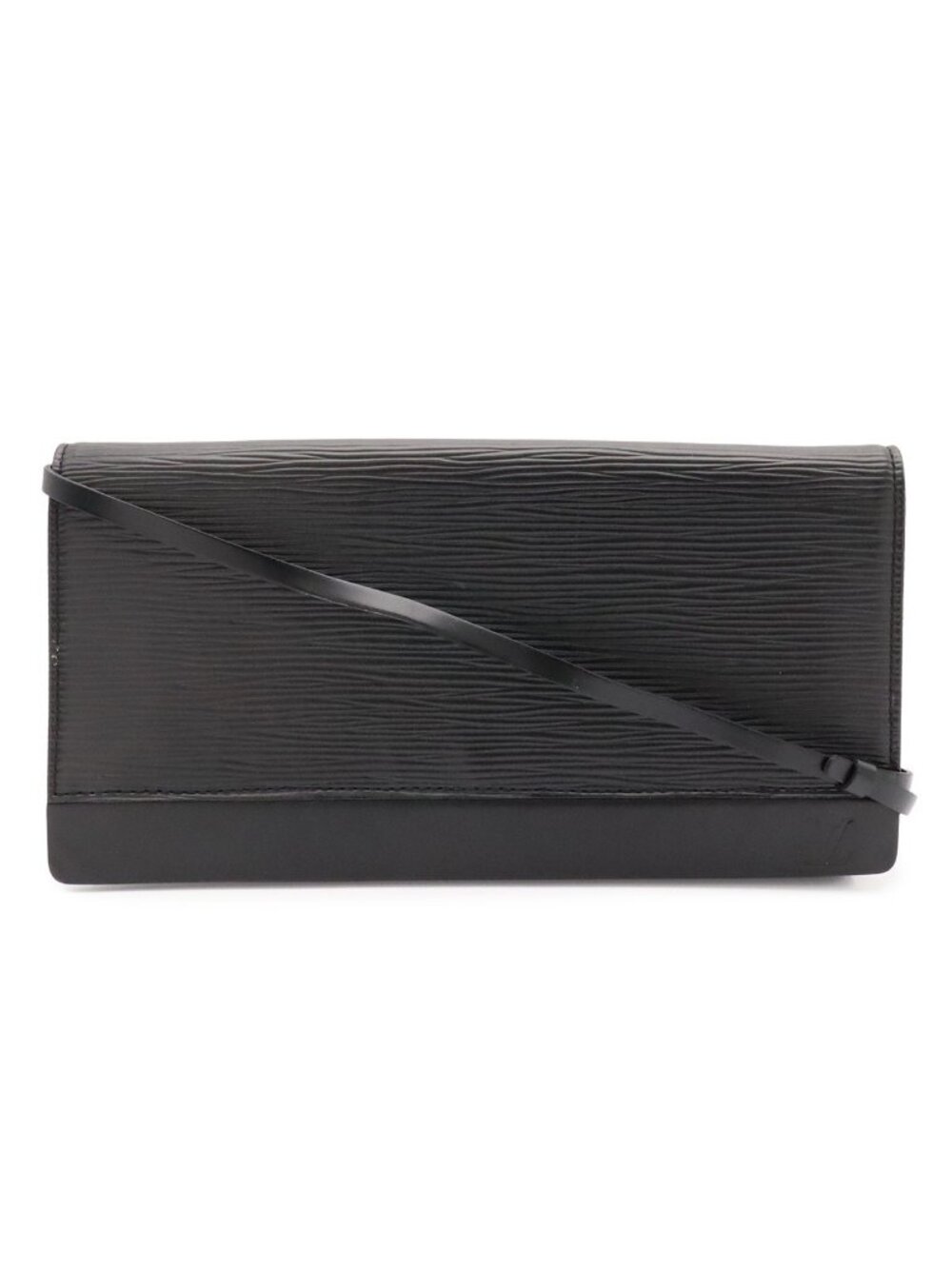 Louis Vuitton Epi Honfleur Shoulder Bag 2-Way Clutch Noir Black